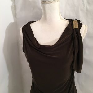 Jason Maxwell sleeveless brown size medium Tie